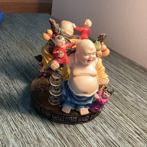 Laughing buddha with children - buddha,