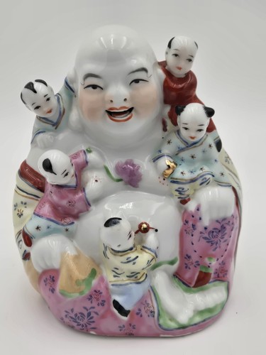 Laughing buddha with - with, children